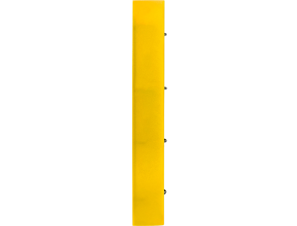 CARPETA CON RECAMBIO LIDERPAPEL A4 CUADRO 5MM 100 HOJAS 80G POLIPROPILENO 4 ANILLAS 25MM COLOR AMARILLO