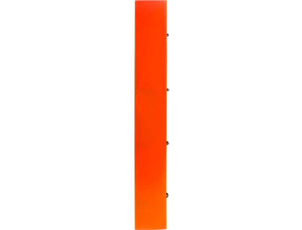 CARPETA CON RECAMBIO LIDERPAPEL A4 CUADRO 5MM 100 HOJAS 80G POLIPROPILENO 4 ANILLAS 25MM COLOR NARANJA