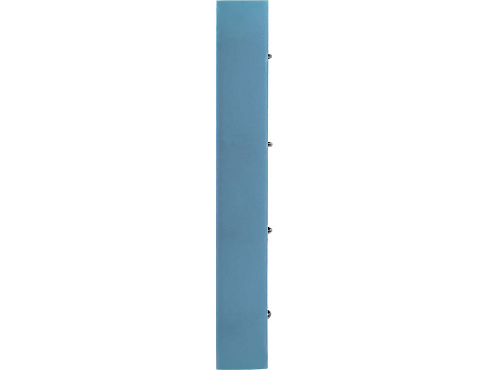 CARPETA CON RECAMBIO LIDERPAPEL A4 CUADRO 5MM 100 HOJAS 80G POLIPROPILENO 4 ANILLAS 40MM CELESTE OPACO