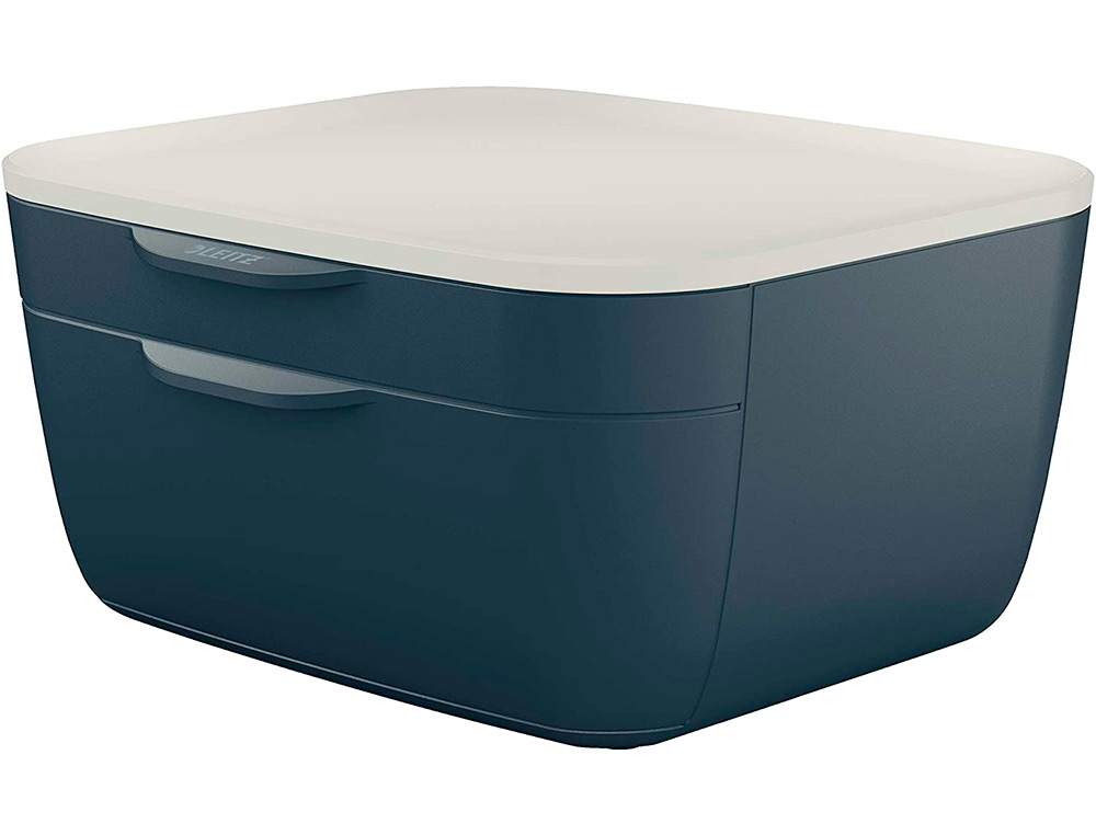 FICHERO CAJONES DE SOBREMESA LEITZ COSY 2 CAJONES GRIS