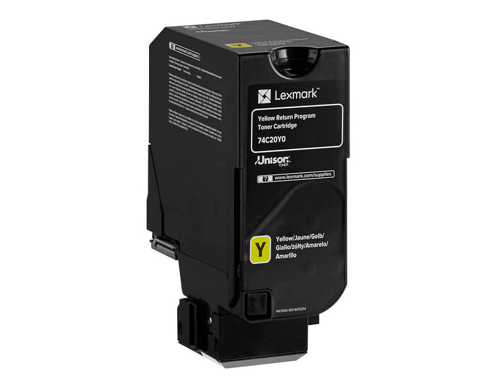 TONER LEXMARK LASER 74C20Y0 CX725DE / CS720DE / CS725DE AMARILLO 3000 PAGINAS