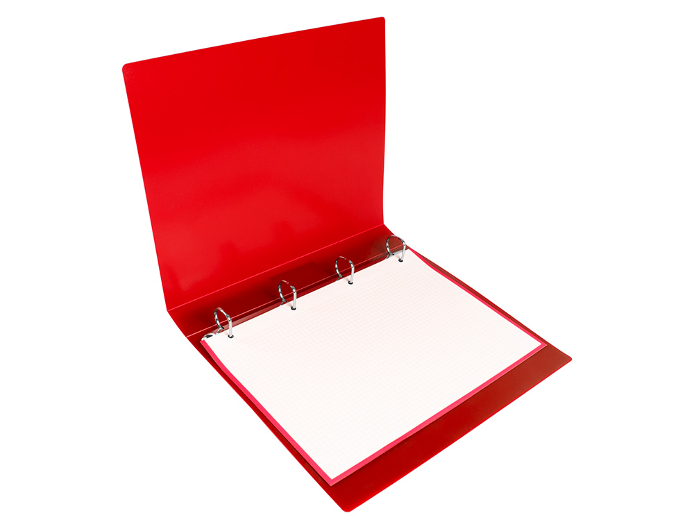 CARPETA LIDERPAPEL 4 ANILLAS 25MM MIXTAS POLIPROPILENO DIN A4 COLORES SURTIDOS EXPOSITOR DE 12 UNIDADES