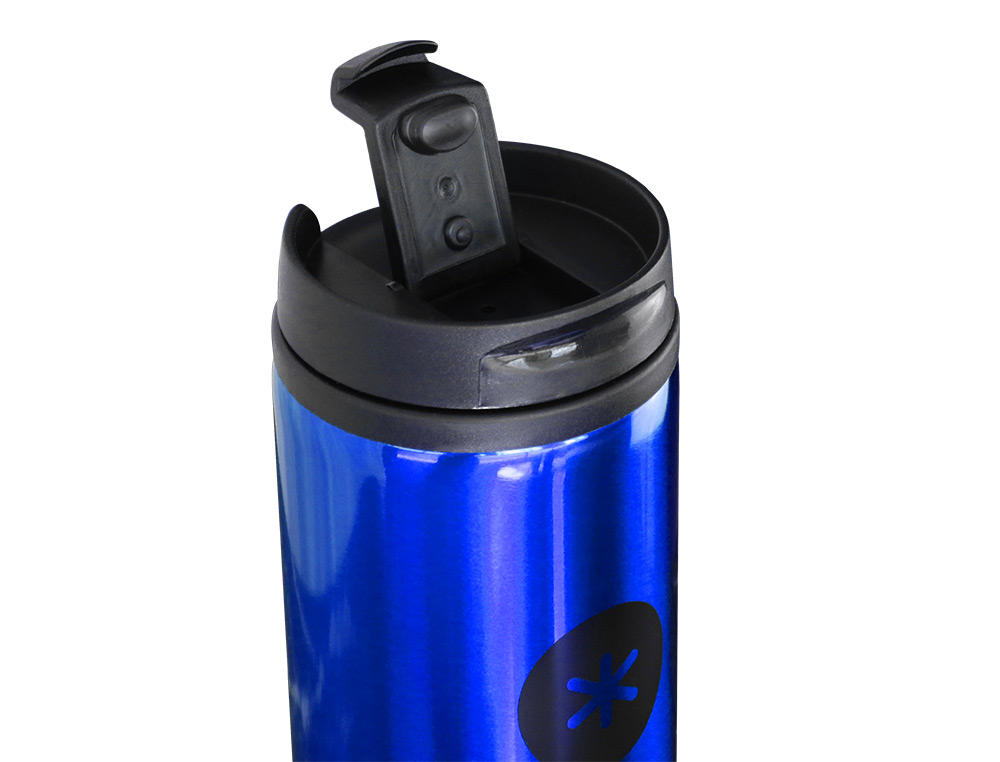 VASO ANTARTIK ACERO INOXIDABLE CON TAPA DOSIFICADOR DE SEGURIDAD Y BASE ACOLCHADA 290 ML COLOR AZUL