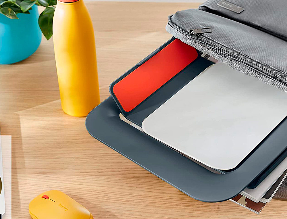 SOPORTE PARA PORTATIL LEITZ ERGO COSY AJUSTABLE 4 ALTURAS COLOR GRIS 310X50X247 MM