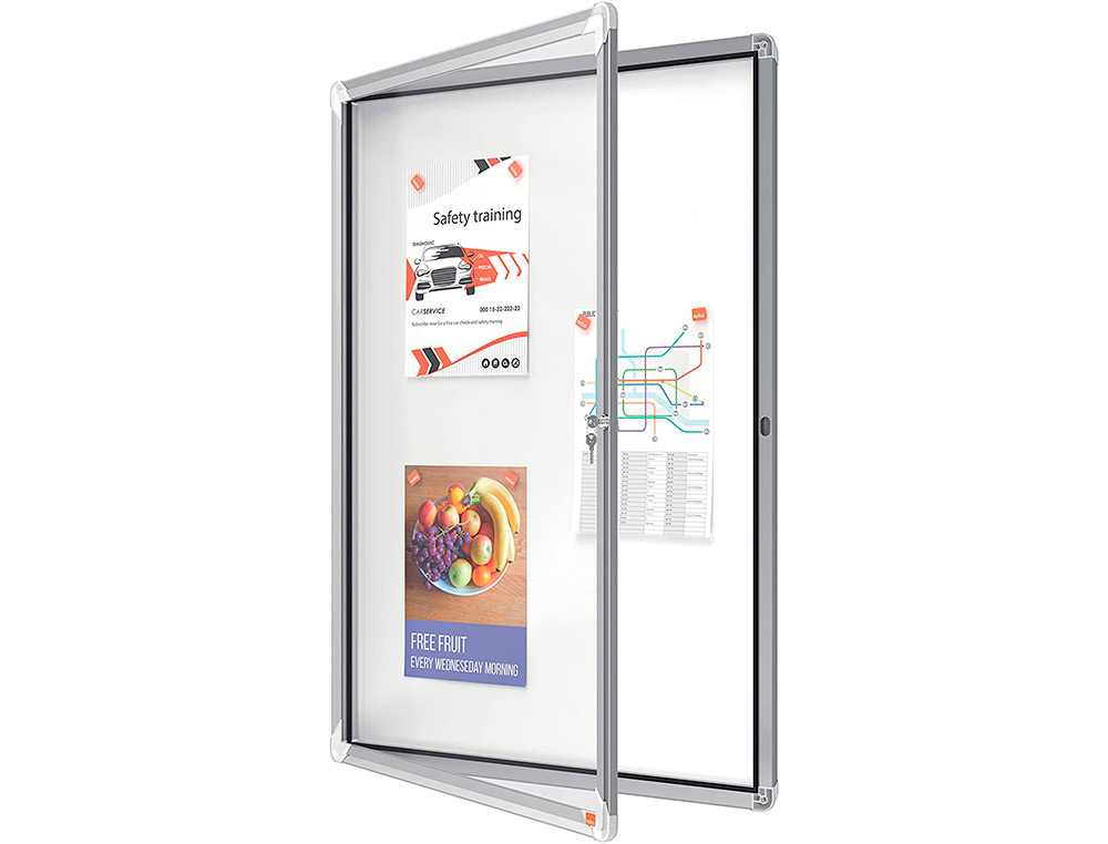 VITRINA DE ANUNCIOS NOBO PREMIUM PLUS MAGNETICA 9 X DIN A4 1000X752X37 MM