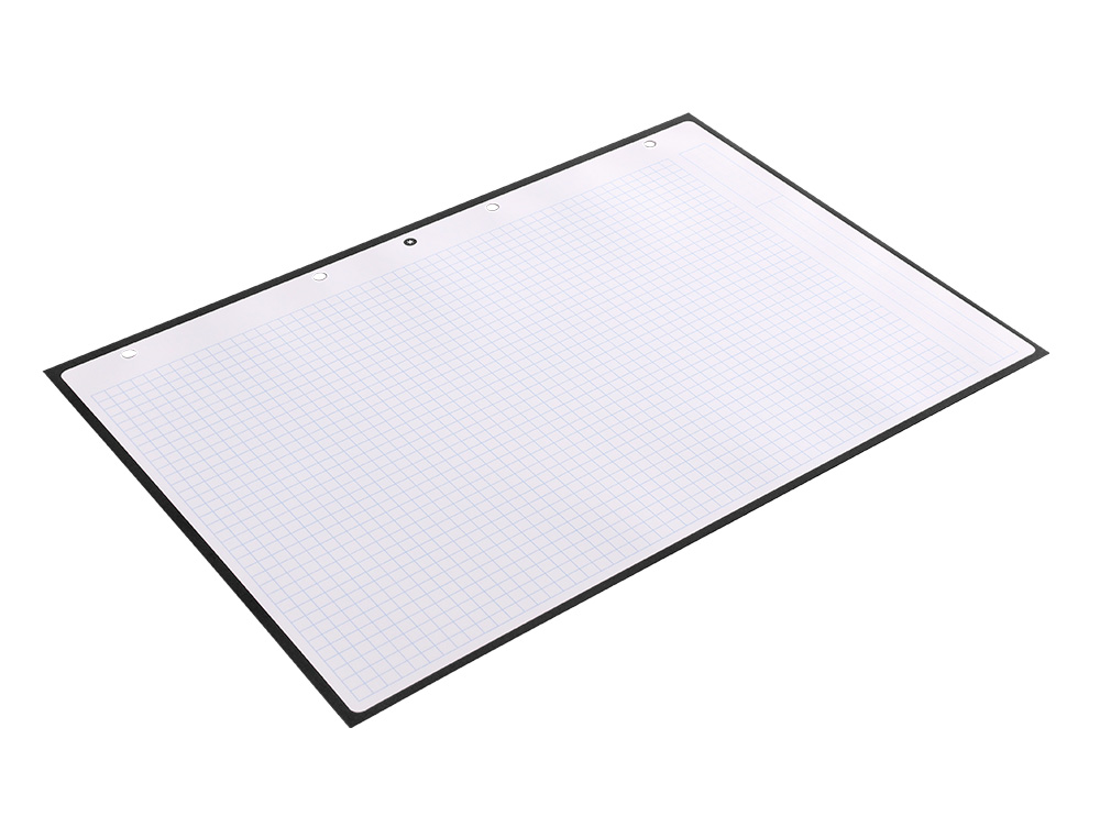 RECAMBIO ANTARTIK A4 80 HOJAS 90G/M2 CUADRO 5 MM 4 TALADROS 1 BANDA MARCO COLOR NEGRO