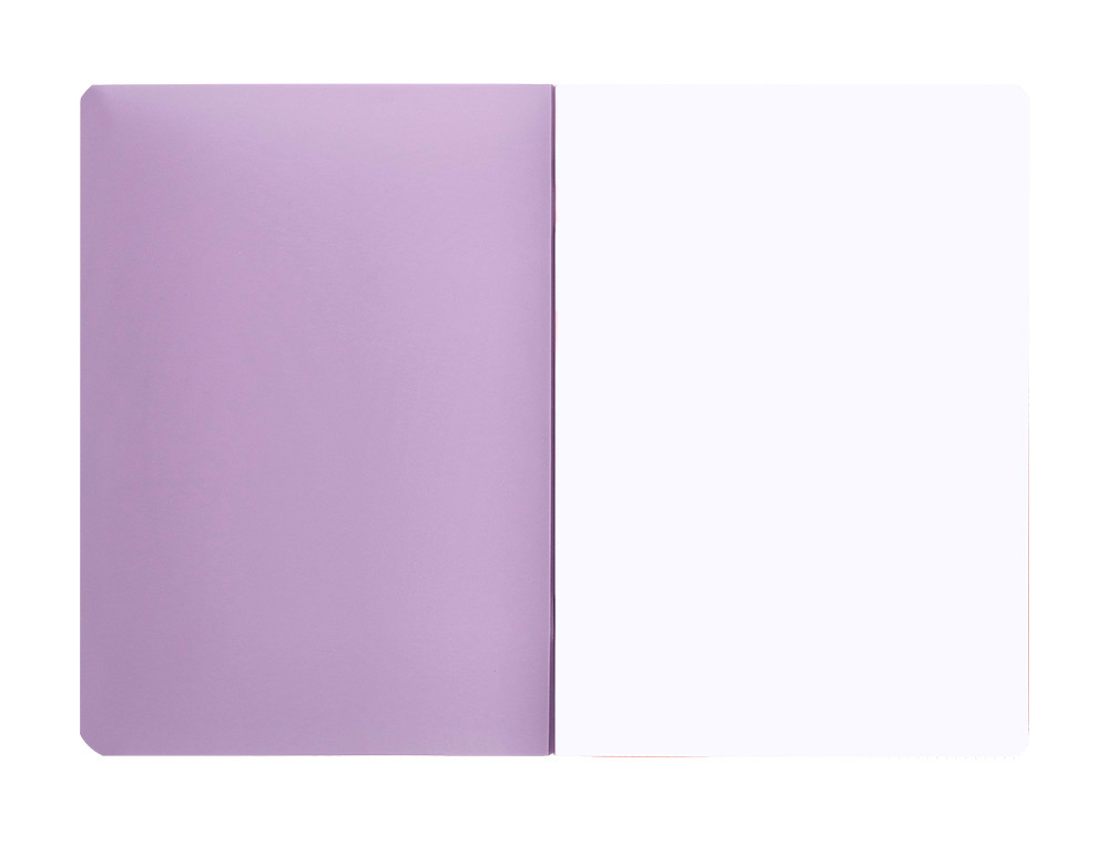 LIBRETA LIDERPAPEL 360 TAPA DE PLASTICO A5 48 HOJAS 90G/M2 LISO SIN MARGEN COLORES PASTEL SURTIDOS