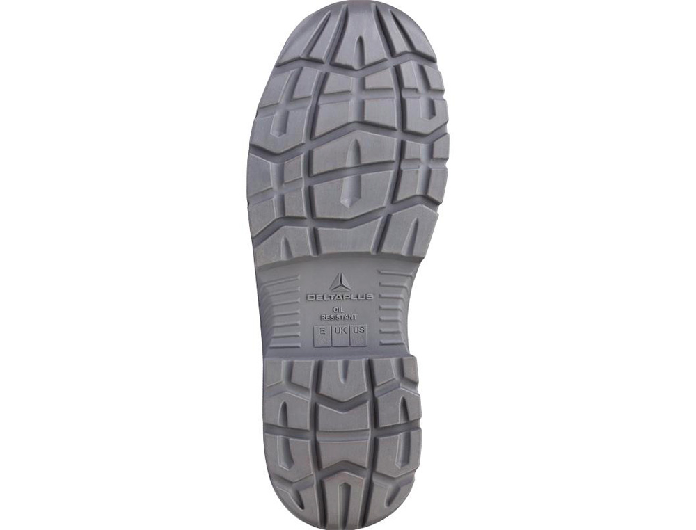 ZAPATOS DE SEGURIDAD DELTAPLUS PIEL CRUPON PIGMENTADA SUELA PU BI DENSIDAD COLOR NEGRO TALLA 39