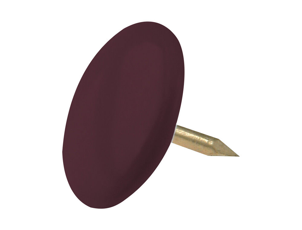CHINCHETA LISMANIA OFFICE COLOR MARRON CAJA DE 100 UNIDADES
