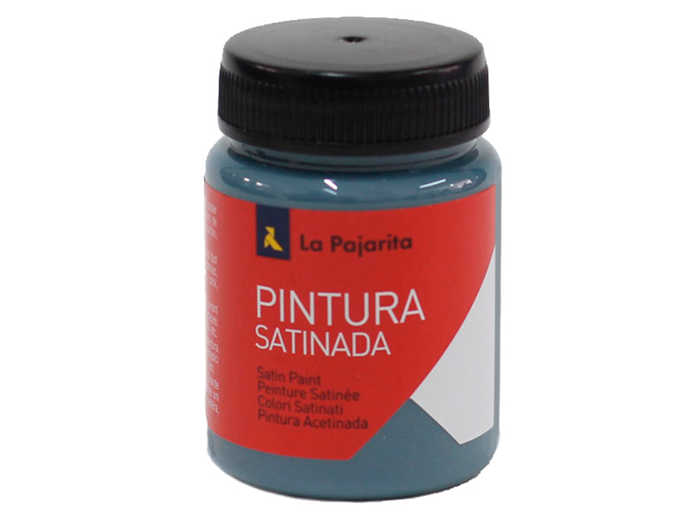 PINTURA LATEX LA PAJARITA SATINADA L-34 BOTE 35 ML AZUL METAL