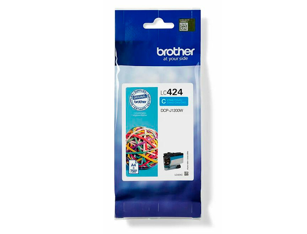 INK-JET BROTHER LC424C DCP-1200W CIAN 750 PAGINAS