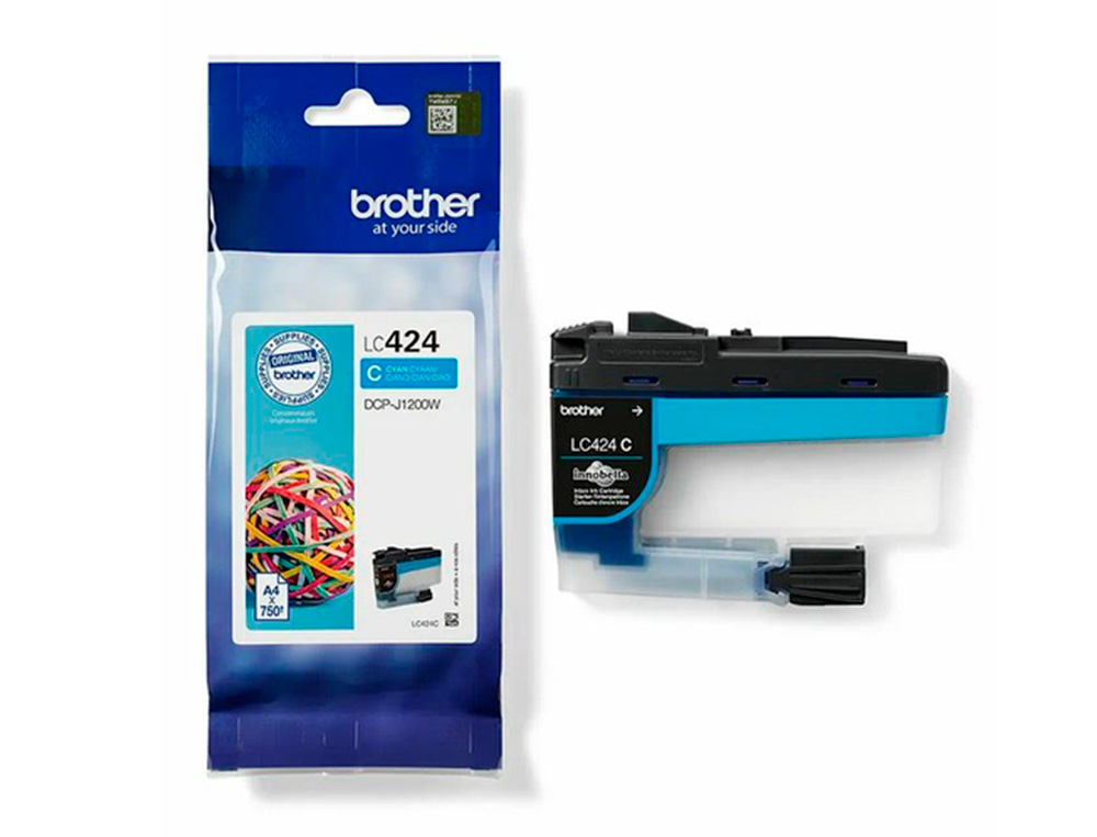 INK-JET BROTHER LC424C DCP-1200W CIAN 750 PAGINAS