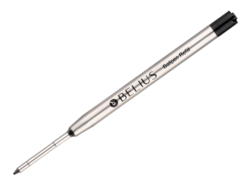 RECAMBIO BOLIGRAFO BELIUS NEGRO 0,8 MM CAJA 3 UNIDADES