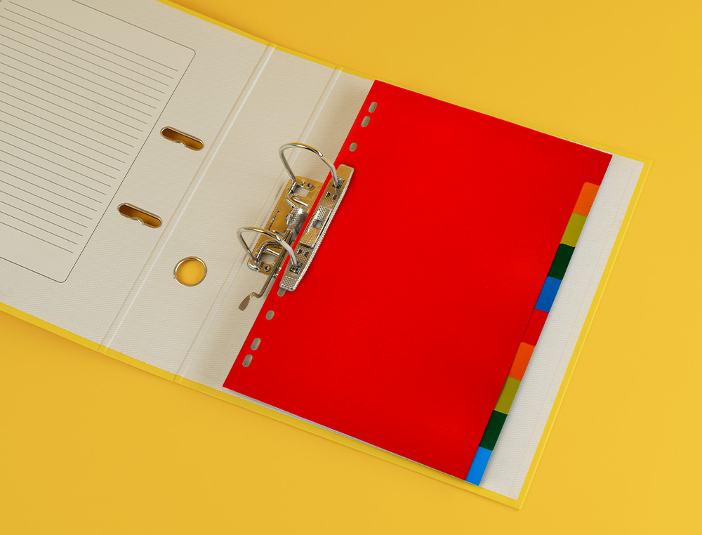 SEPARADOR Q-CONNECT PLASTICO JUEGO DE 10 SEPARADORES DIN A4 MULTITALADRO