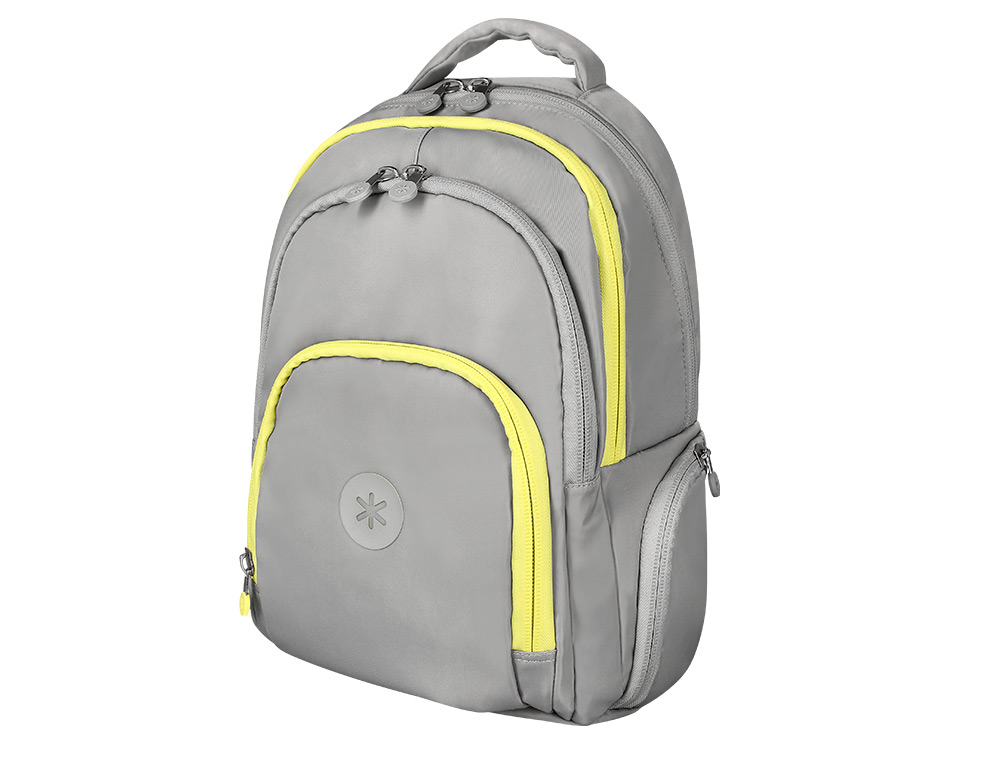 MOCHILA ANTARTIK FUSION FLEX MULTIBOLSILLO GRIS 19L 450X180X300 MM