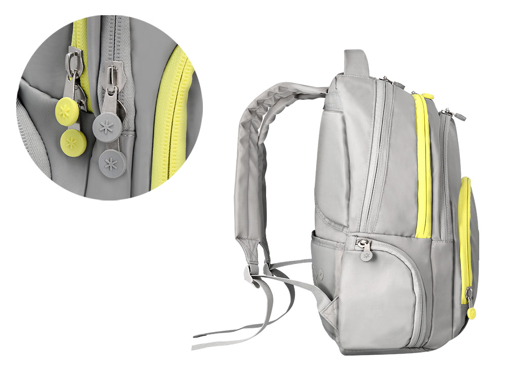 MOCHILA ANTARTIK FUSION FLEX MULTIBOLSILLO GRIS 19L 450X180X300 MM