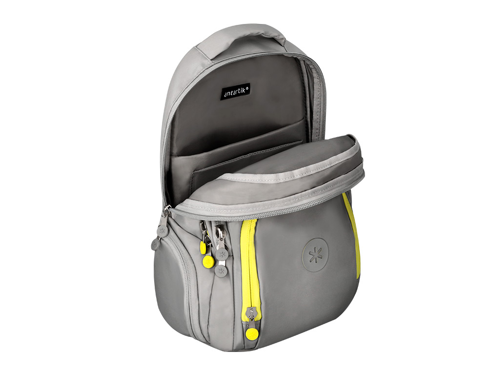 MOCHILA ANTARTIK FUSION FLEX MULTIBOLSILLO GRIS 19L 450X180X300 MM