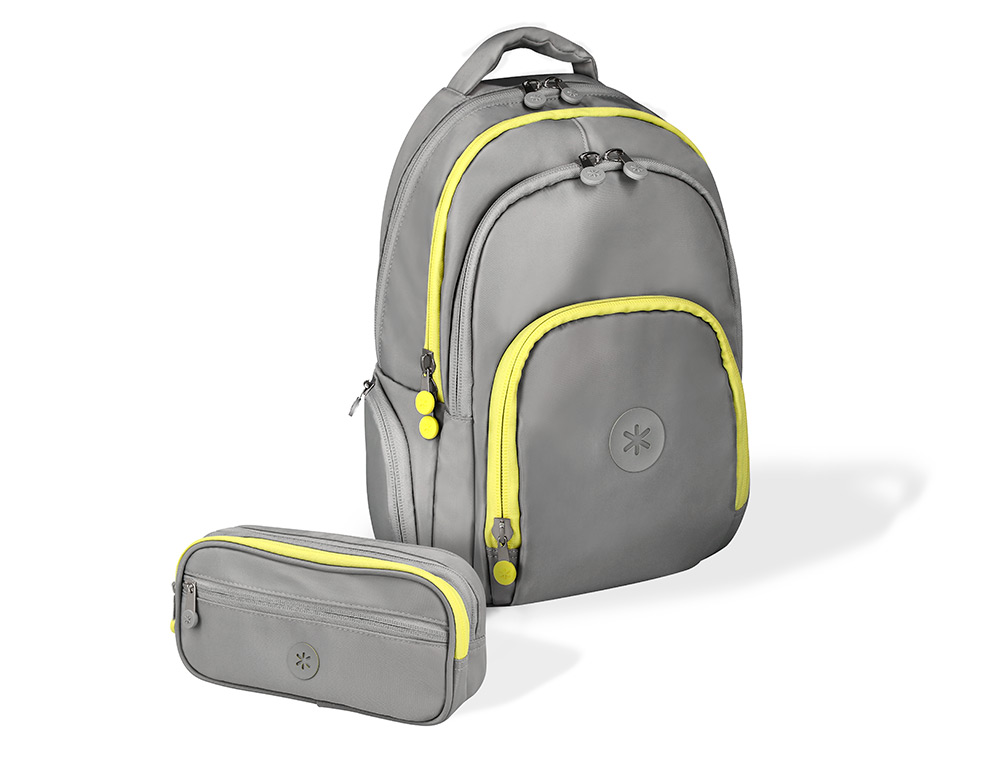 MOCHILA ANTARTIK FUSION FLEX MULTIBOLSILLO GRIS 19L 450X180X300 MM