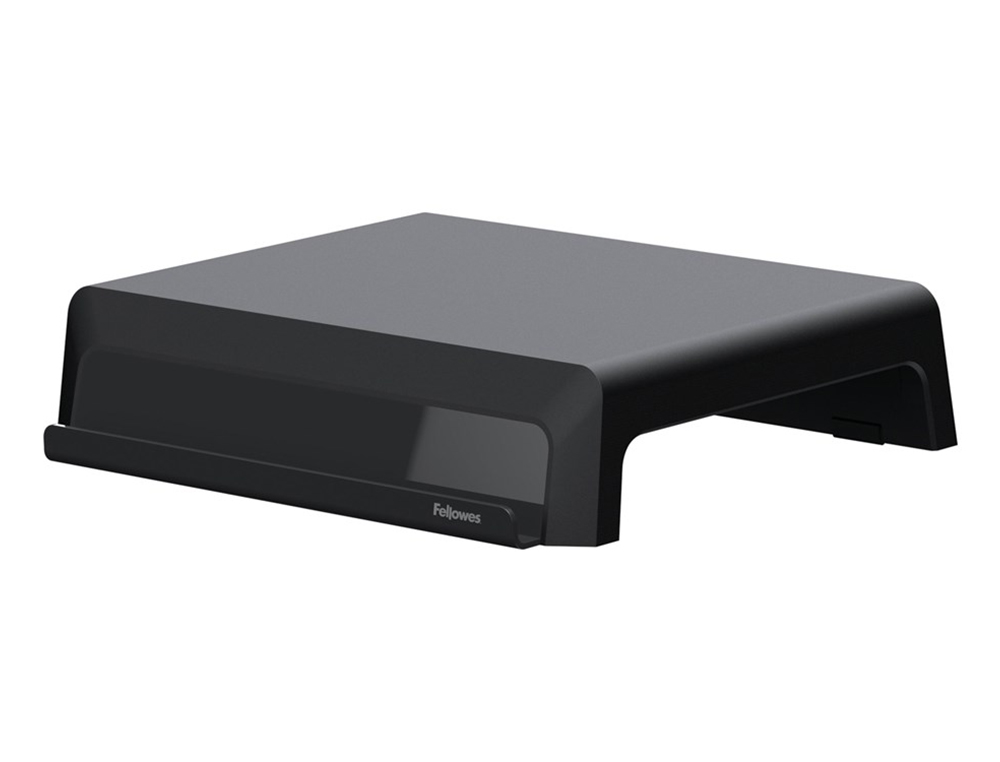 SOPORTE FELLOWES PARA MONITOR BREYTA 3 AJUSTES DE ALTURA HASTA 30 KG 100% RECICLABLE 350X300X80/118/155 MM NEGRO