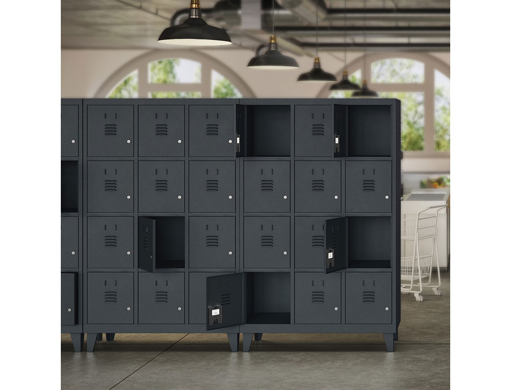 TAQUILLA METALICA ROCADA 300 2 MODULOS X 2 PUERTAS GRIS 620X500X1800 MM