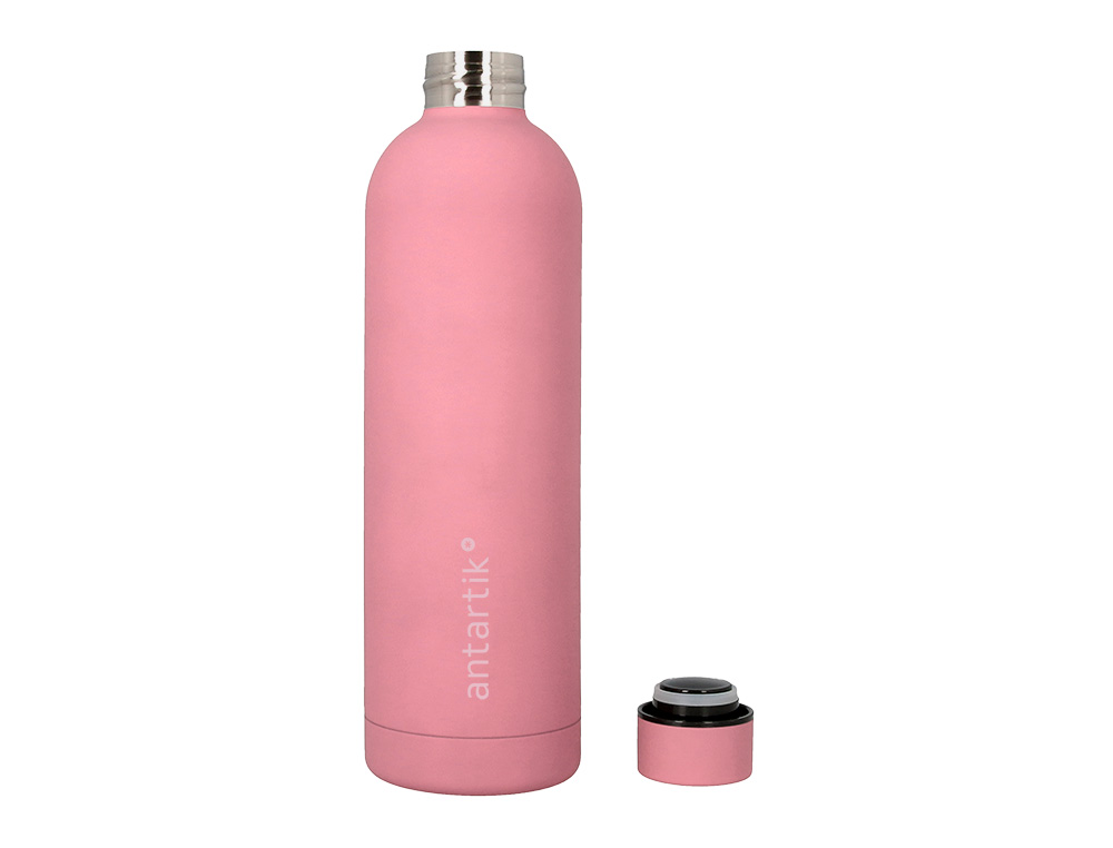 BOTELLA PORTALIQUIDOS ANTARTIK ISOTERMICA ACERO INOXIDABLE LIBRE DE BPA COLOR ROSA 750 ML