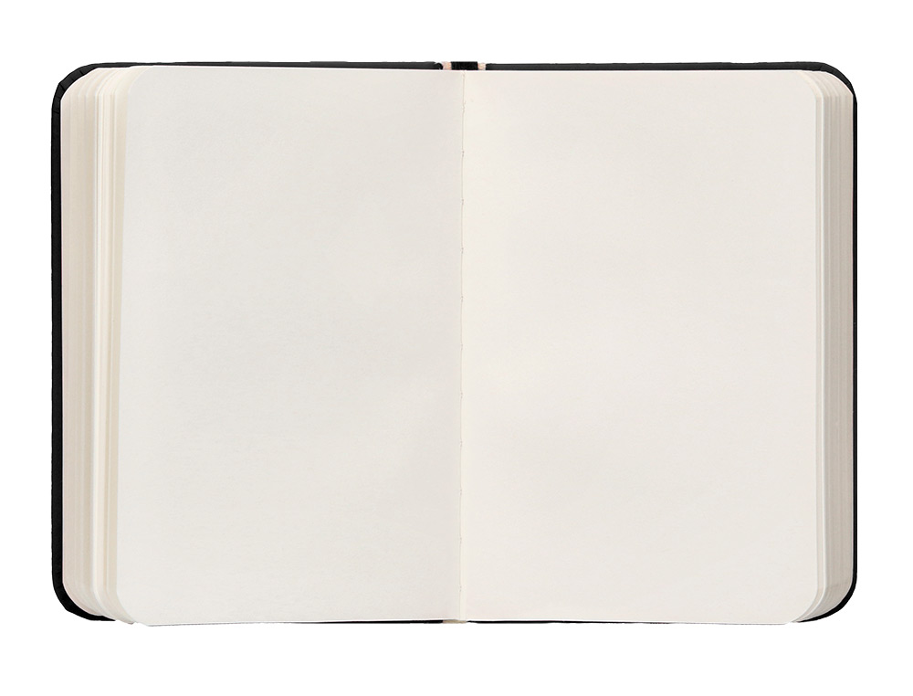 CUADERNO CON GOMILLA ANTARTIK NOTES TAPA DURA A7 HOJAS LISAS NEGRO 80 HOJAS 80 GR FSC