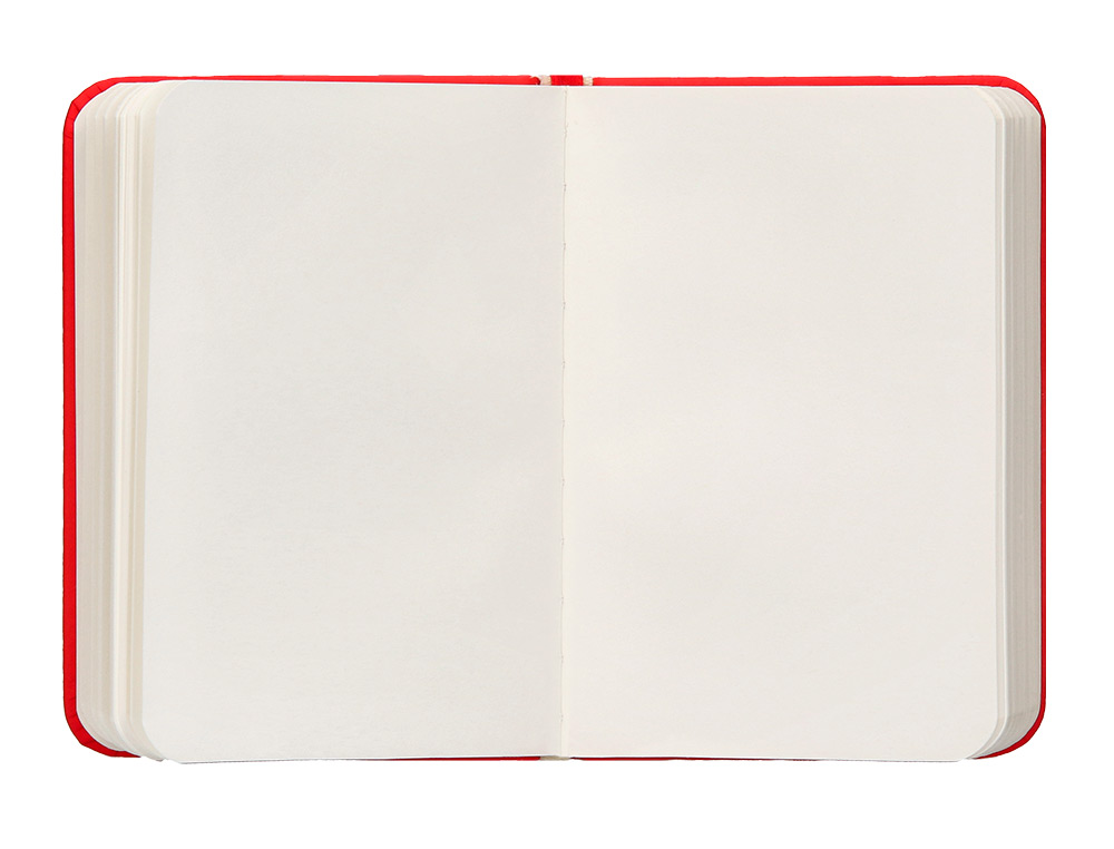 CUADERNO CON GOMILLA ANTARTIK NOTES TAPA DURA A7 HOJAS LISAS ROJO 80 HOJAS 80 GR FSC
