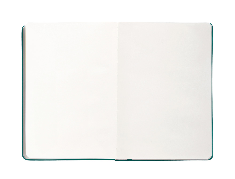 CUADERNO CON GOMILLA ANTARTIK NOTES TAPA DURA A4 HOJAS LISAS VERDE AGUAMARINA 100 HOJAS 80 GR FSC