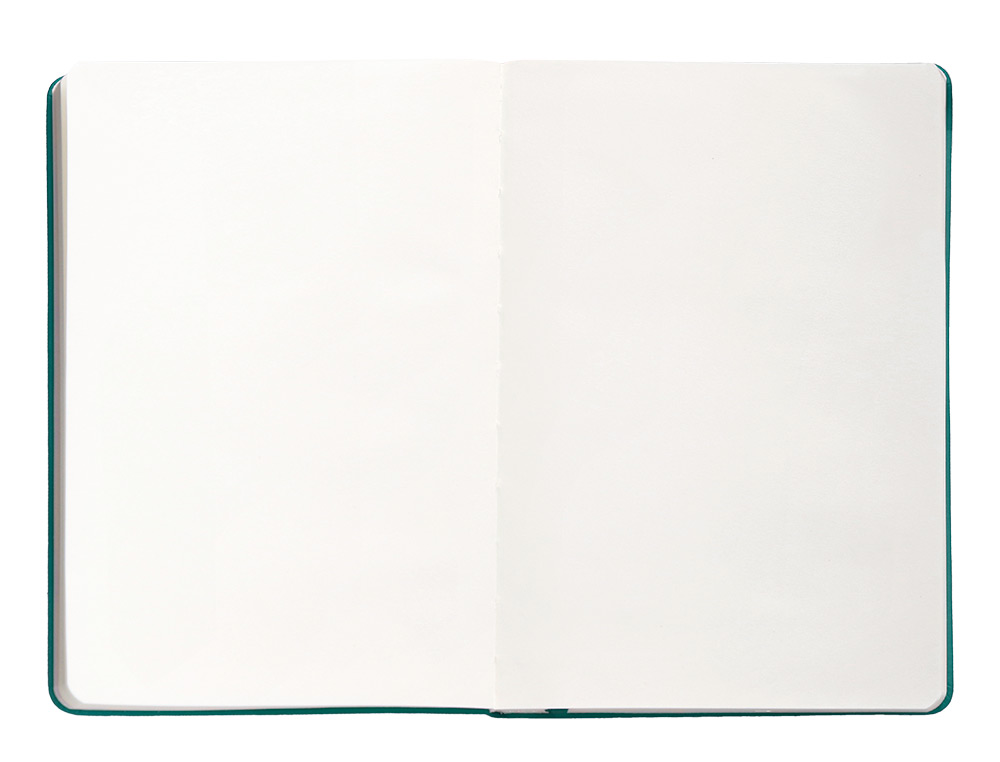 CUADERNO CON GOMILLA ANTARTIK NOTES TAPA DURA A5 HOJAS LISAS VERDE AGUAMARINA 100 HOJAS 80 GR FSC