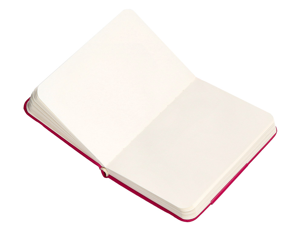 CUADERNO CON GOMILLA ANTARTIK NOTES TAPA DURA A7 HOJAS LISAS BURDEOS 80 HOJAS 80 GR FSC