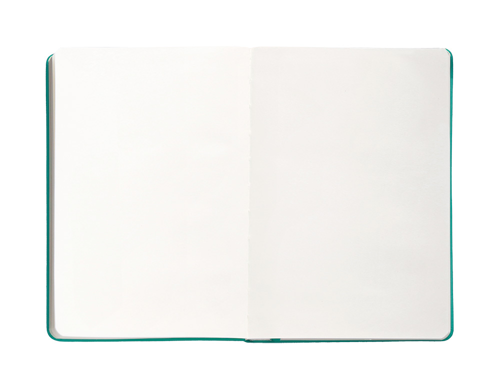 CUADERNO CON GOMILLA ANTARTIK NOTES TAPA DURA A4 HOJAS LISAS TURQUESA 100 HOJAS 80 GR FSC