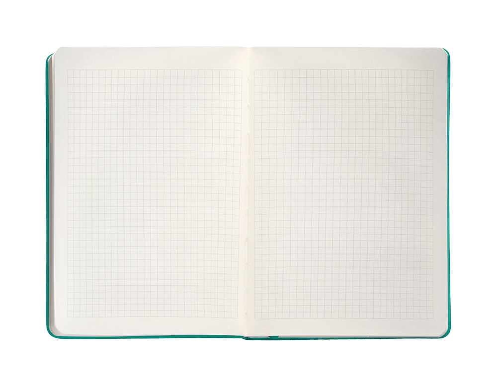 CUADERNO CON GOMILLA ANTARTIK NOTES TAPA DURA A4 HOJAS CUADRICULA TURQUESA 100 HOJAS 80 GR FSC