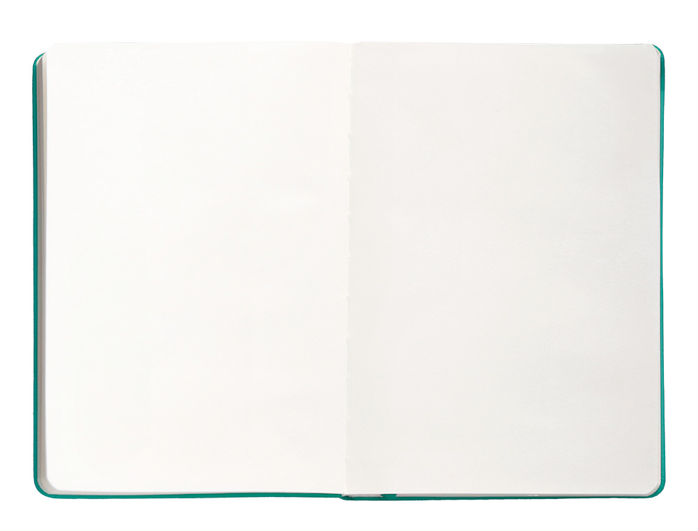 CUADERNO CON GOMILLA ANTARTIK NOTES TAPA DURA A5 HOJAS LISAS TURQUESA 100 HOJAS 80 GR FSC