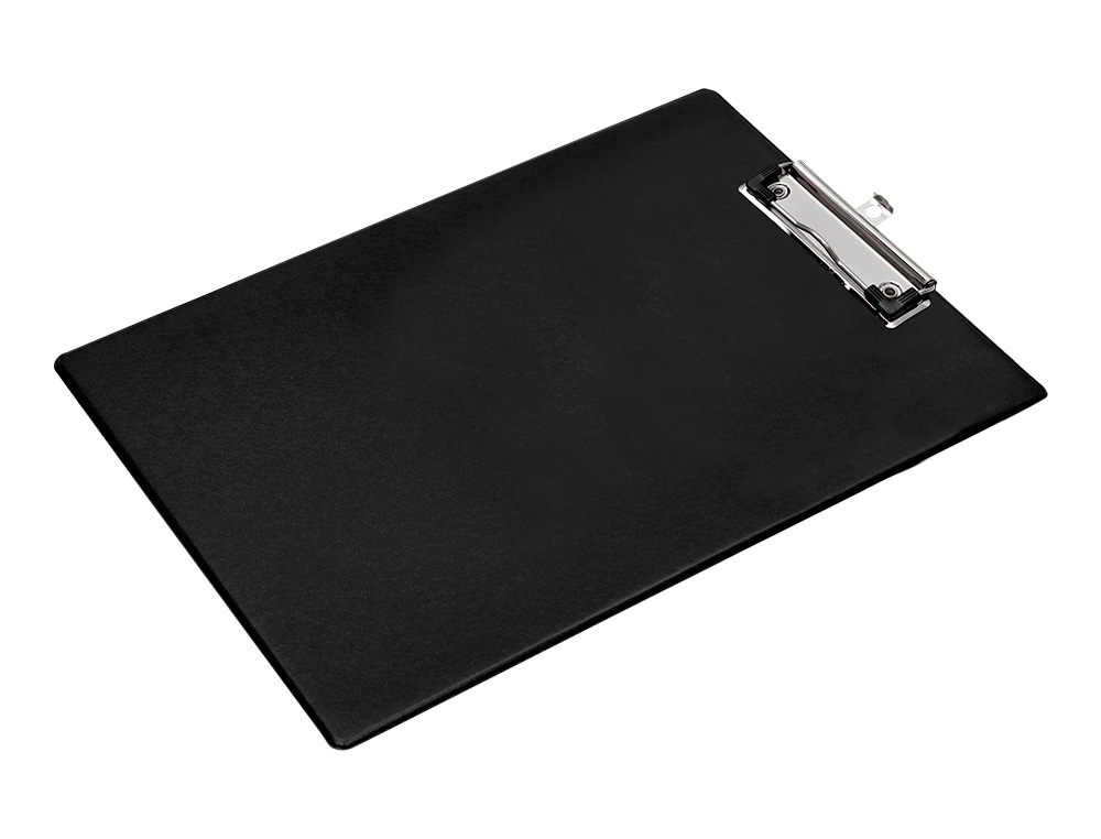 PORTANOTAS Q-CONNECT PLASTICO 50% RECICLADO DIN A4 NEGRO GROSOR 2,1 MM