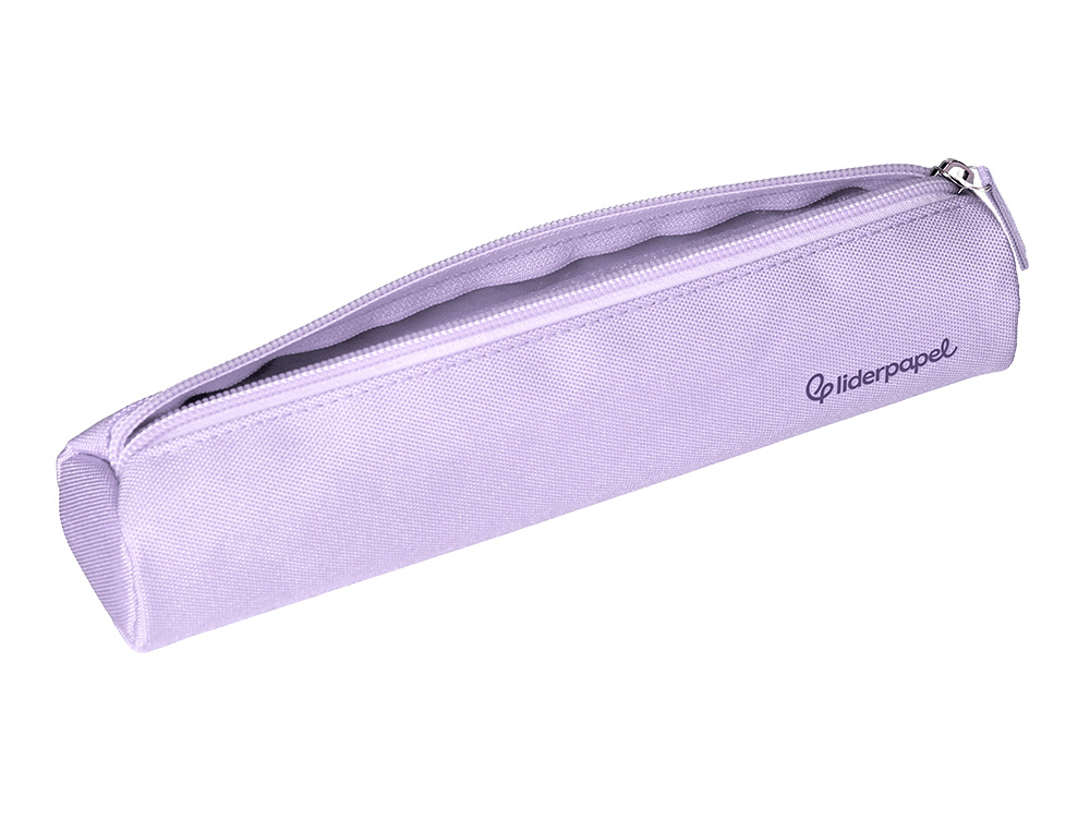 ESTUCHE PORTATODO LIDERPAPEL SLIM CILINDRICO 220X45MM LILA