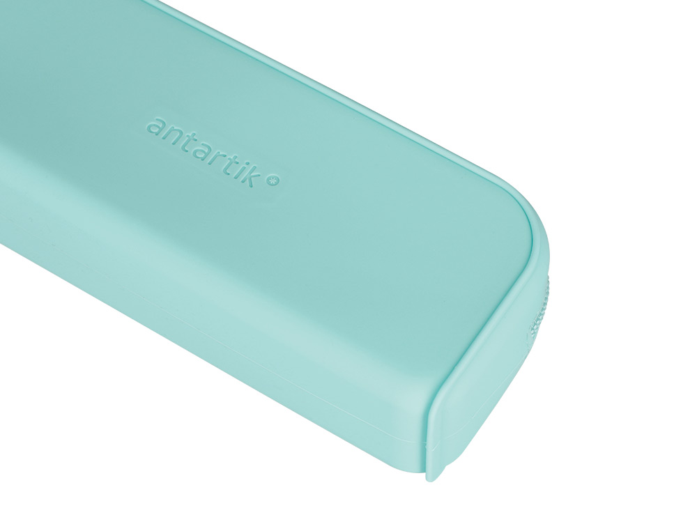 ESTUCHE PORTATODO ANTARTIK PRISMA SILICONA SOFT RECTANGULAR 185X50X75 MM MENTA