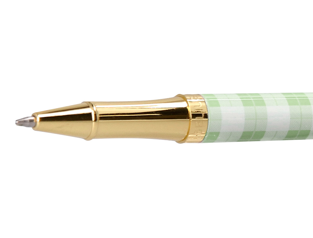 ROLLER BELIUS PICNIC ALUMINIO COLOR VERDE DORADO TINTA COLOR NEGRO CAJA DE DISEÑO