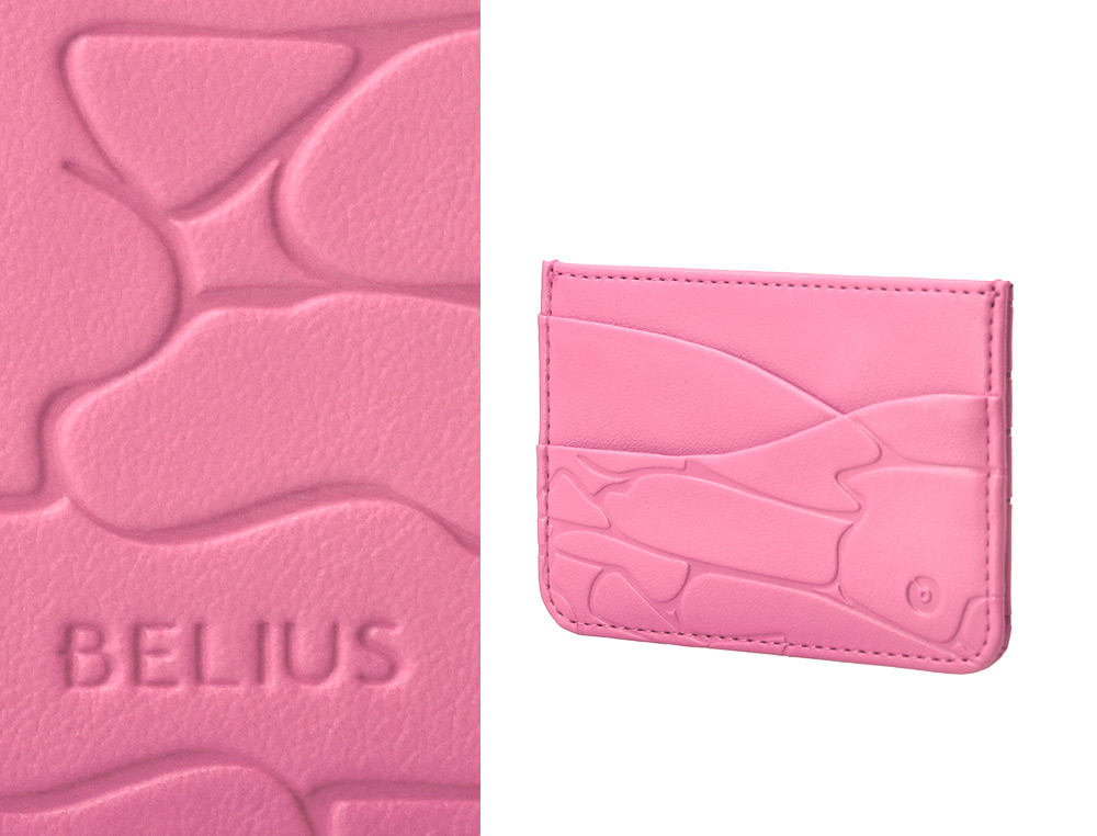 BOLIGRAFO Y WALLET BELIUS COCKTAILS COSMOPOLITAN ALUMINIO ROSA PLATEADO RELIEVETINTA COLOR AZUL CAJA DISEO