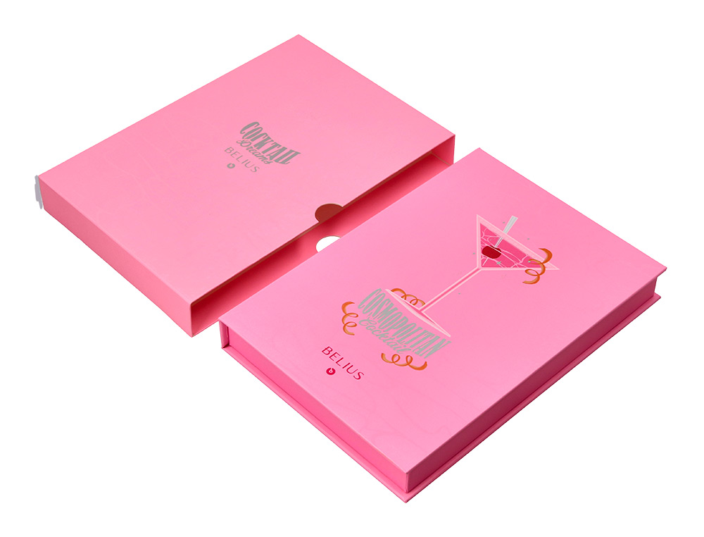 BOLIGRAFO Y WALLET BELIUS COCKTAILS COSMOPOLITAN ALUMINIO ROSA PLATEADO RELIEVETINTA COLOR AZUL CAJA DISEO