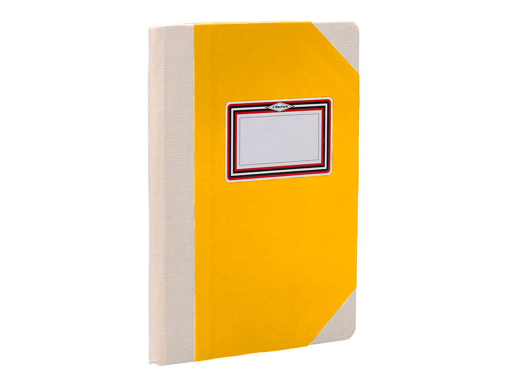 LIBRO CARTONE COSIDO FERNANDES FLECHA DIN A4+ LISO 50 HOJAS 100 GR AMARILLO