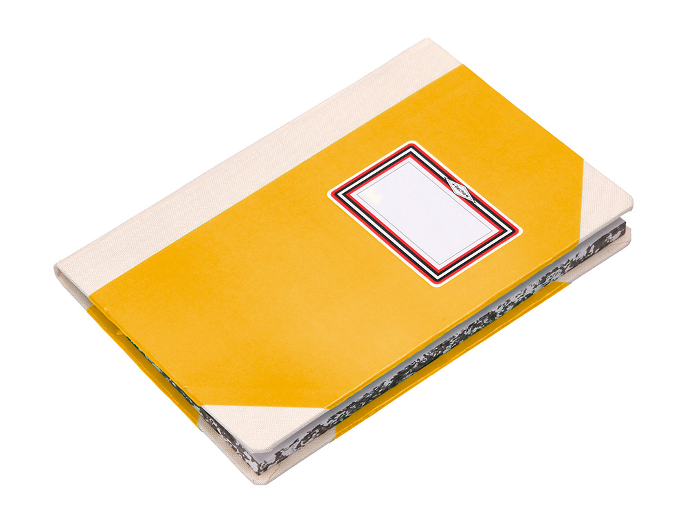 LIBRO CARTONE COSIDO FERNANDES FLECHA DIN A4+ LISO 50 HOJAS 100 GR AMARILLO