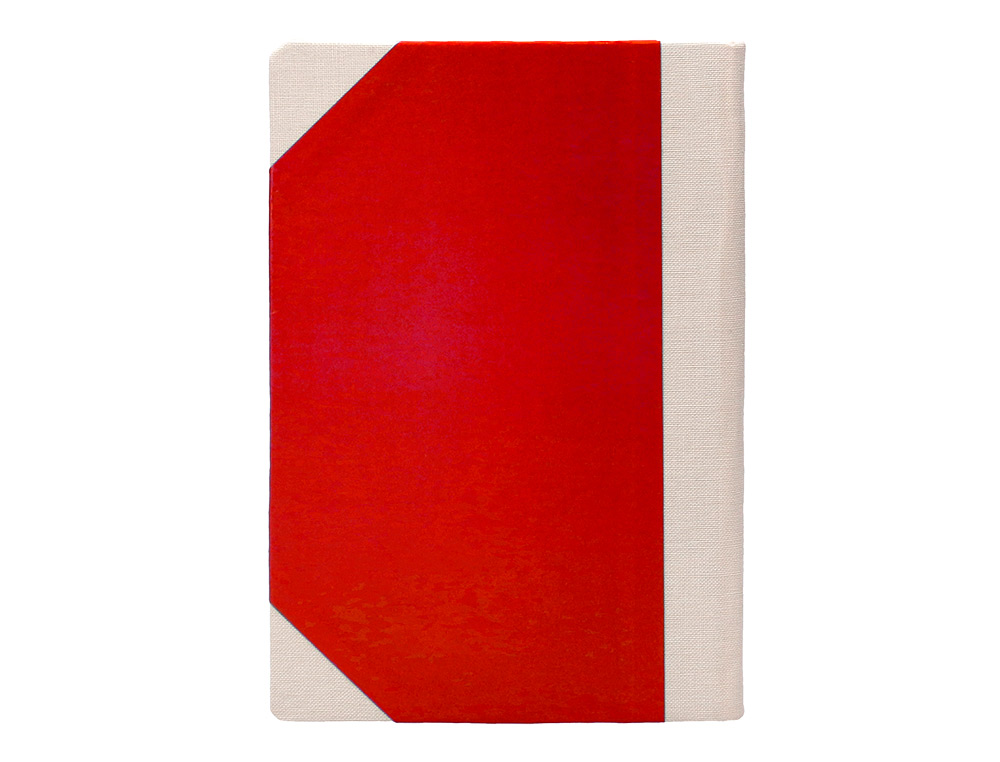 LIBRO CARTONE COSIDO FERNANDES FLECHA DIN A5+ LISO 50 HOJAS 100 GR ROJO