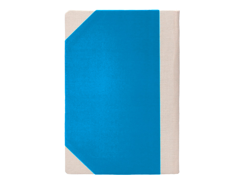 LIBRO CARTONE COSIDO FERNANDES FLECHA DIN A5+ RAYADO HORIZONTAL 50 HOJAS 100 GR AZUL