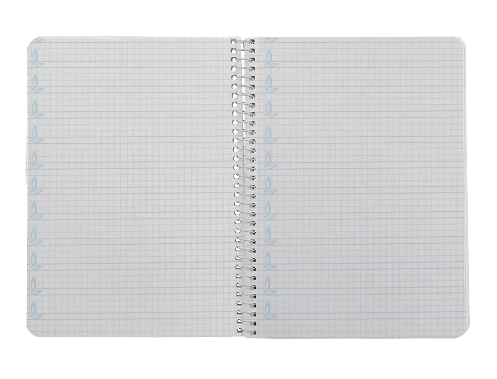 CUADERNO ESPIRAL LIDERPAPEL A5 PAUTAGUIA TAPA BLANDA 40H 75 GR CUADRO PAUTADO 4MM COLOR ROJO
