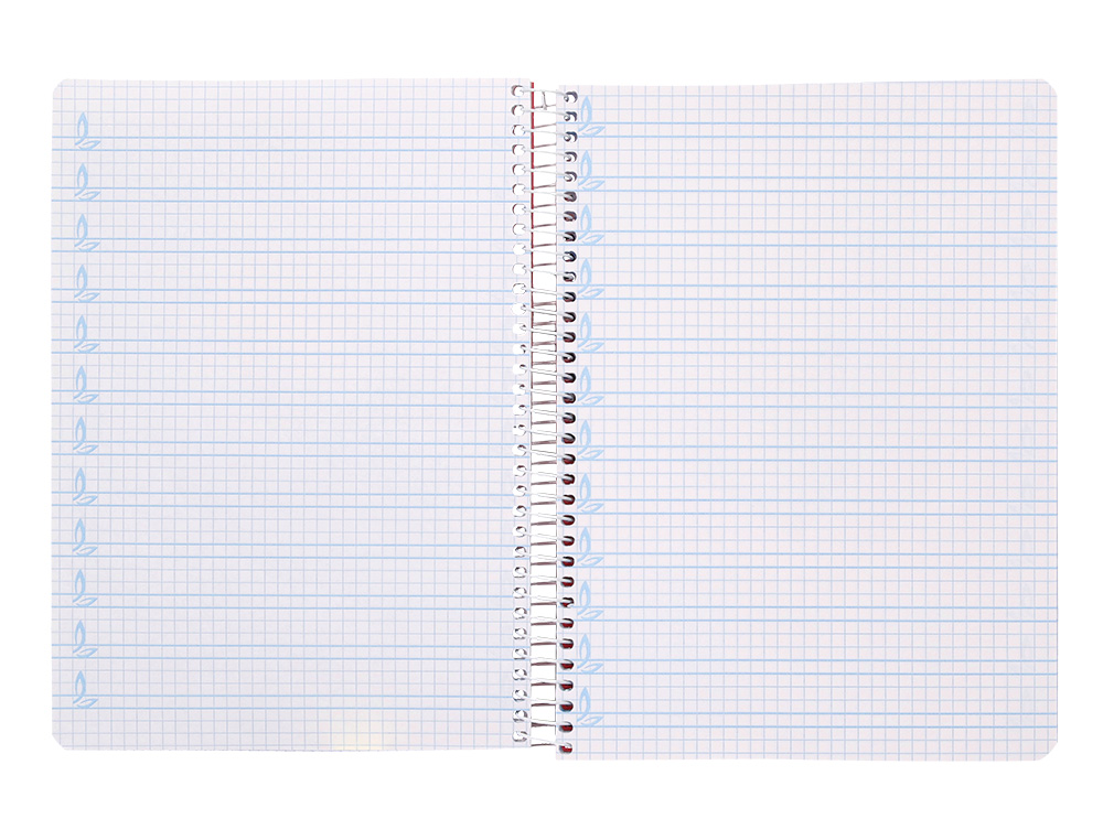 CUADERNO ESPIRAL LIDERPAPEL A5 PAUTAGUIA TAPA BLANDA 40H 75GR CUADRO PAUTADO 5MM COLOR LILA