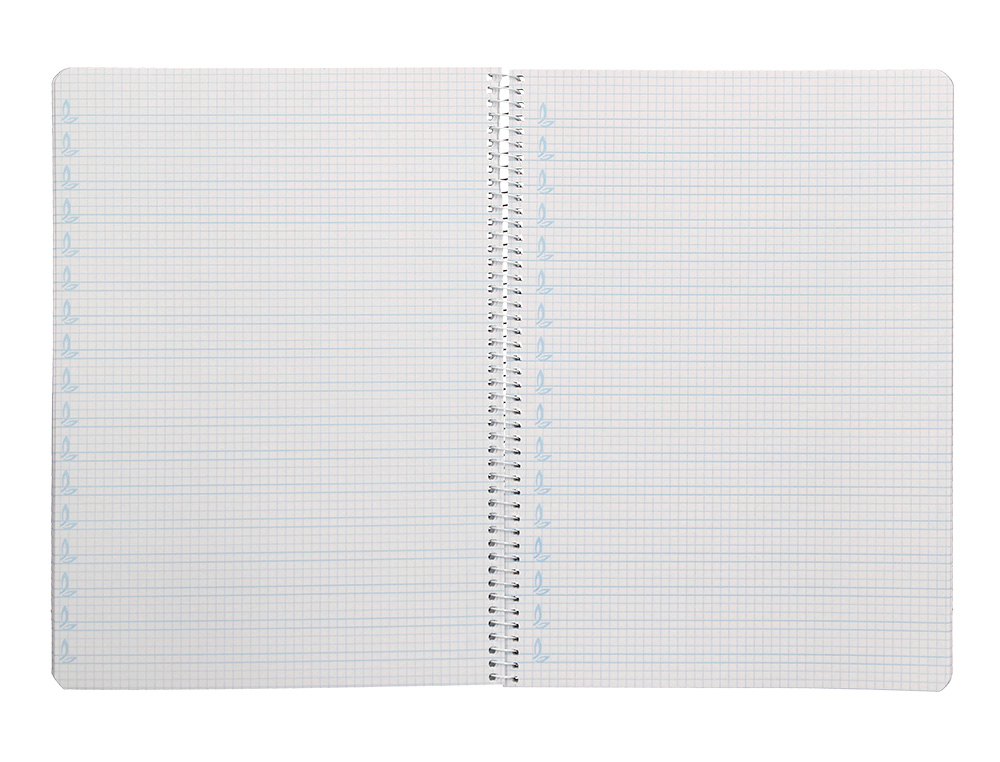 CUADERNO ESPIRAL LIDERPAPEL A4 PAUTAGUIA TAPA DURA 80H 90 GR CUADRO PAUTADO 4MM COLOR VERDE