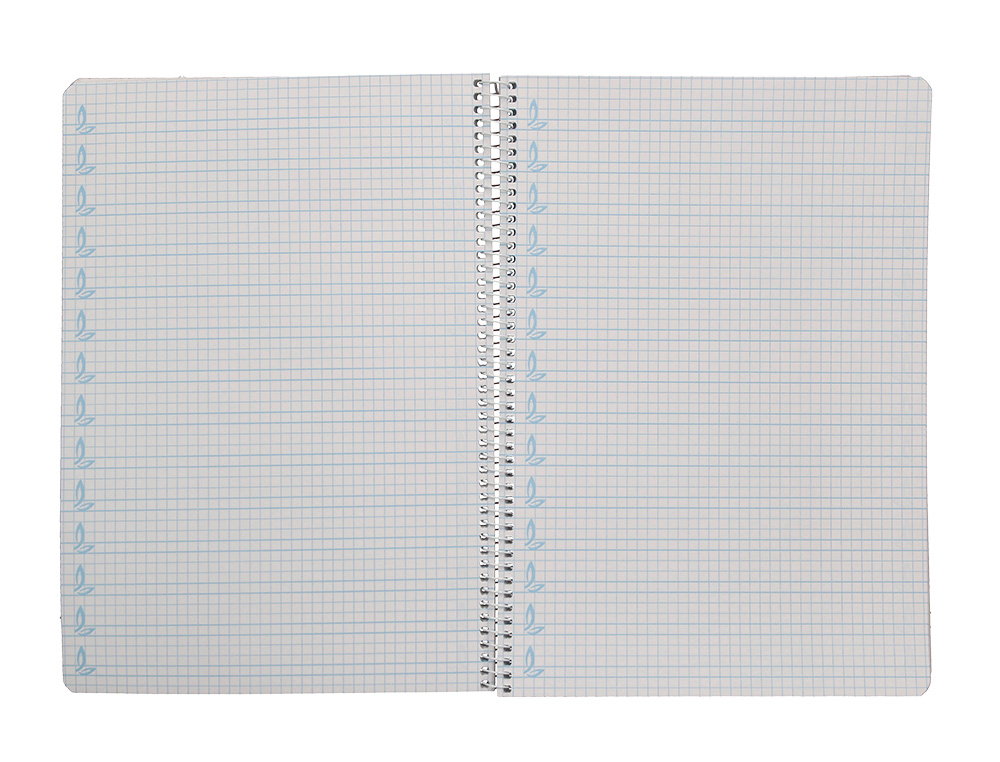 CUADERNO ESPIRAL LIDERPAPEL DIN A4 PAUTAGUIA TAPA DURA 80H 90 GR CUADRO PAUTADO 5MM COLOR LILA