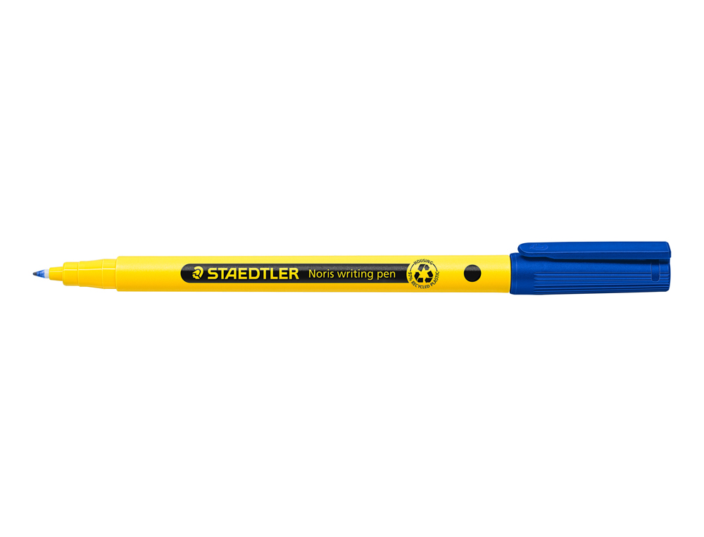ROTULADOR STAEDTLER NORIS WRITING PEN 307 TINTA BASE DE AGUA PUNTA FINA TRAZO 0,6 MM AZUL