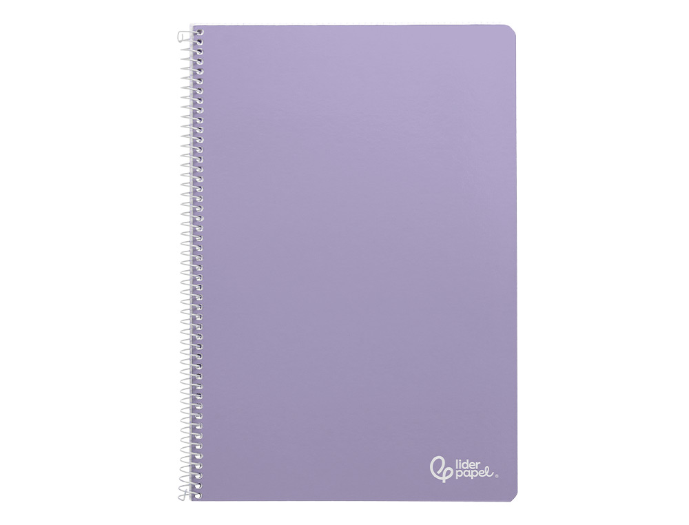 CUADERNO ESPIRAL LIDERPAPEL A4 SMART TAPA BLANDA 80H 75GR PAUTA 2,5MM CON MARGEN COLORES SURTIDOS