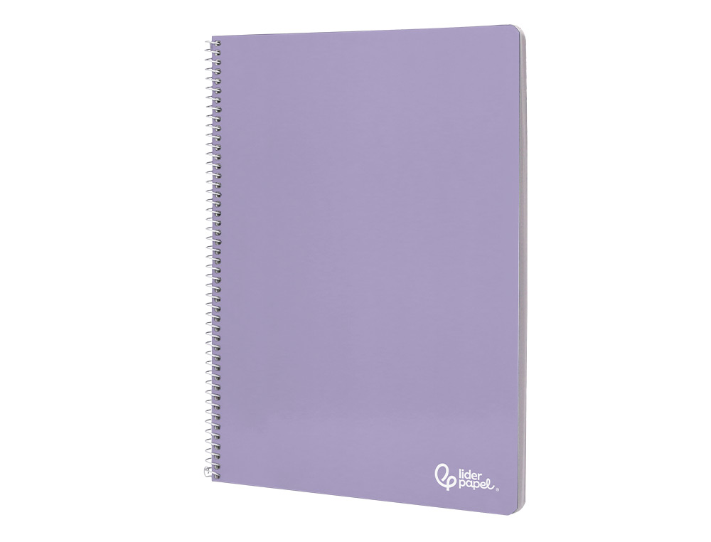 CUADERNO ESPIRAL LIDERPAPEL A4 SMART TAPA BLANDA 80H 75GR PAUTA 2,5MM CON MARGEN COLORES SURTIDOS